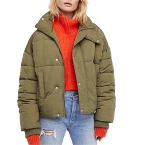 Free People Cold Rush Puffer Coat Sz S